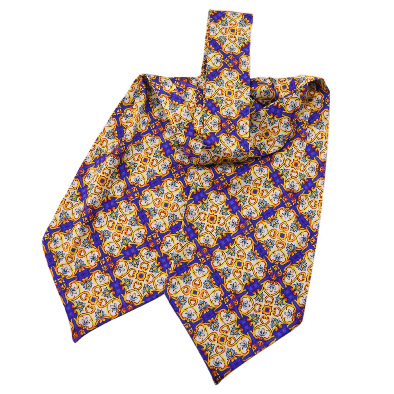 Ascot-Krawatte | Hals­tuch mit elegantem geometrischem Muster für formelle und legere Outfits