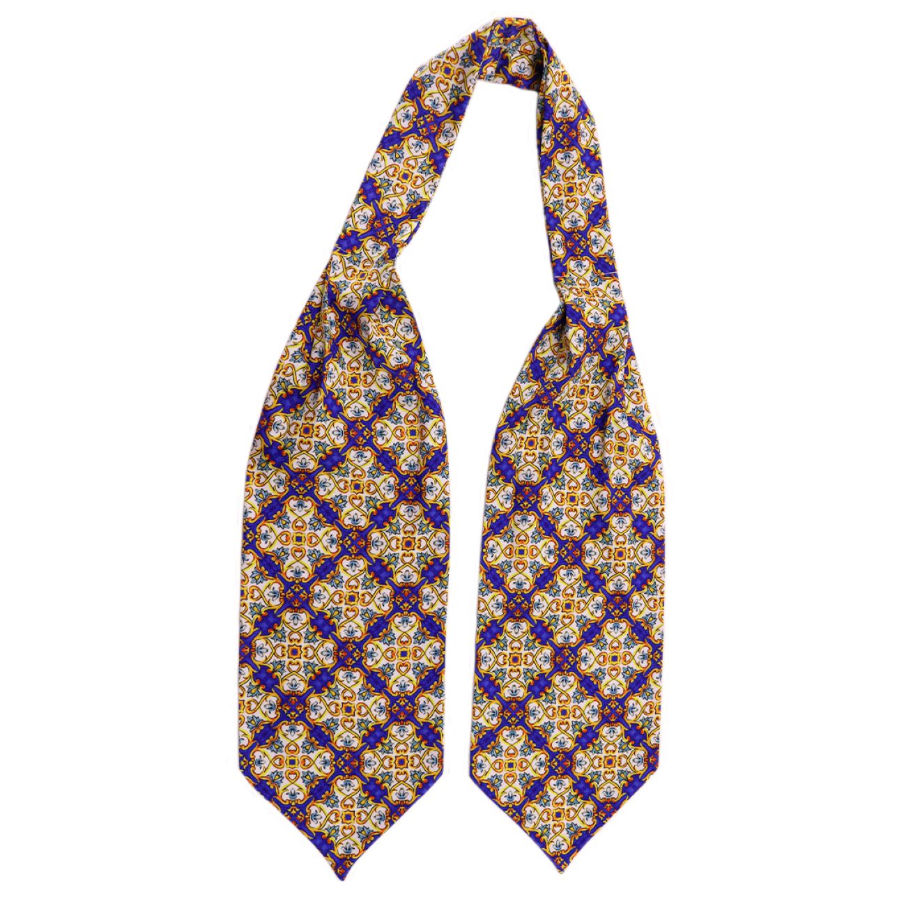 Ascot-Krawatte | Hals­tuch mit elegantem geometrischem Muster für formelle und legere Outfits
