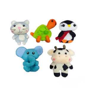 Mini Finger-Tierpuppe – Spaßige Lernspielzeuge für 3+ Jahre, Set mit 5