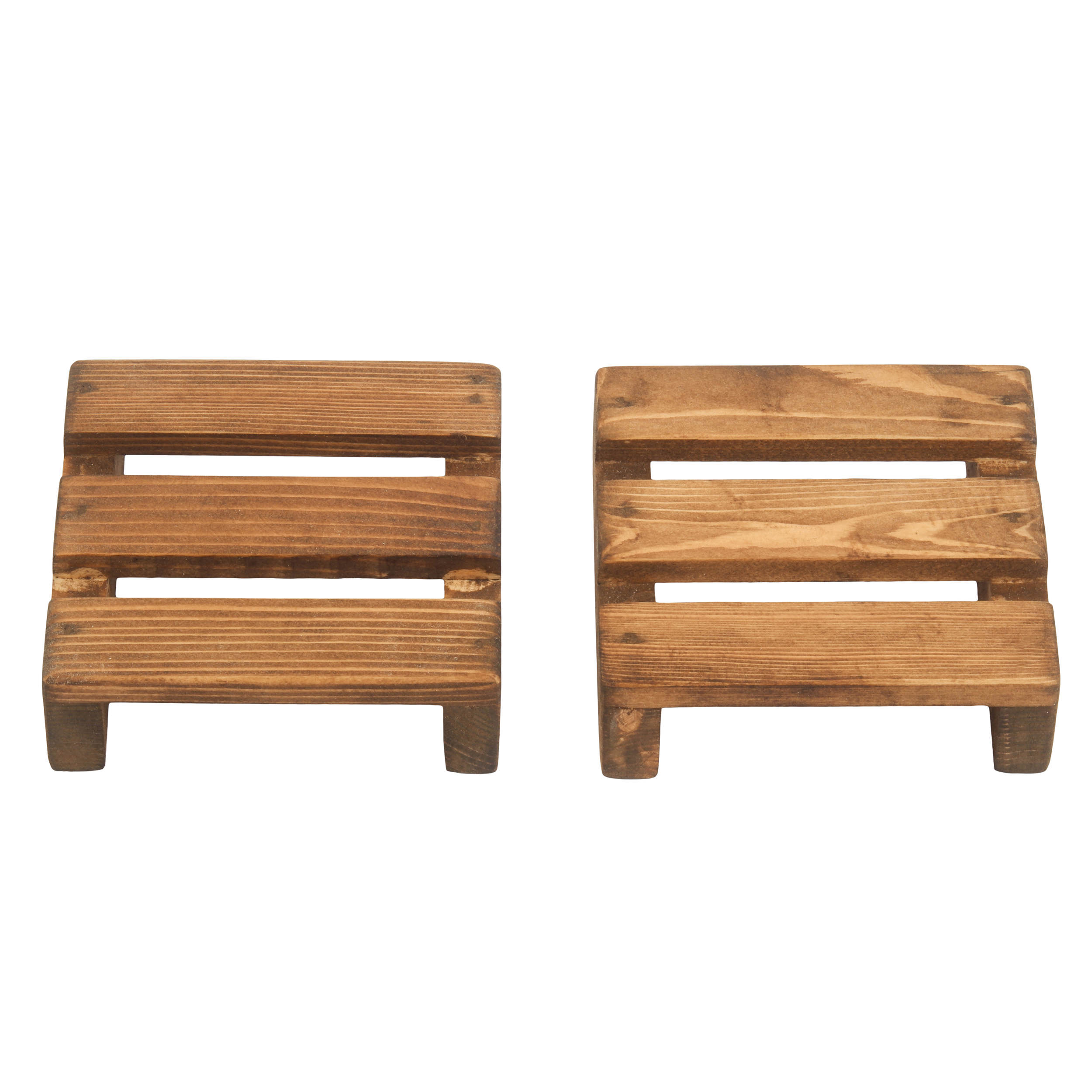 Minimalistischer Paletten-Untersetzer aus Holz – Geeignet für Küchen, Bars & Büros (6er-Pack)