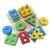 Montessori Bildungs-Spielzeug mit geometrischen Formen – Für Zuhause oder Klassenzimmer geeignet