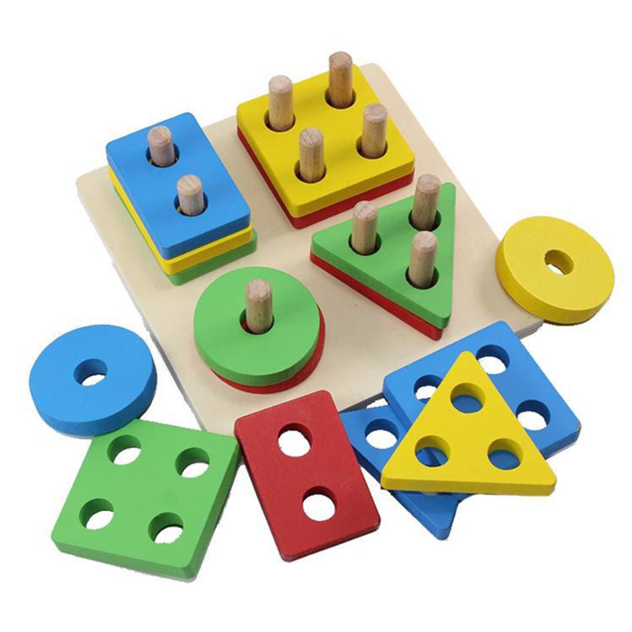 Montessori Bildungs-Spielzeug mit geometrischen Formen – Für Zuhause oder Klassenzimmer geeignet