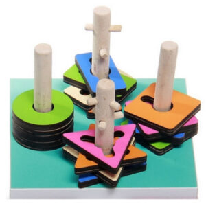 Montessori Geometrie-Puzzle – Für Kinder zum Erlernen von Farben und Formen