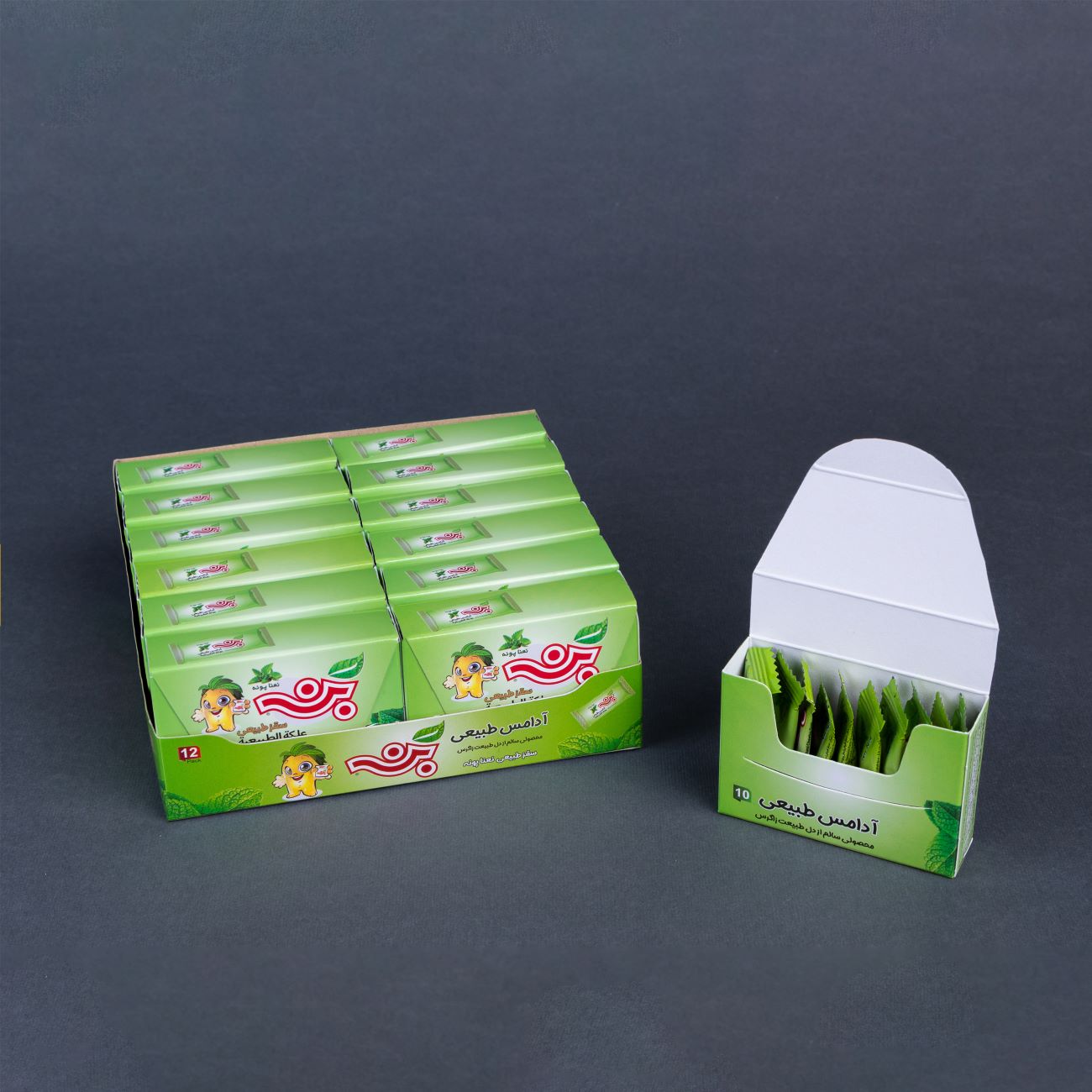 Natürlicher Kaugummi mit Poleiminz-Geschmack – 12er-Packung