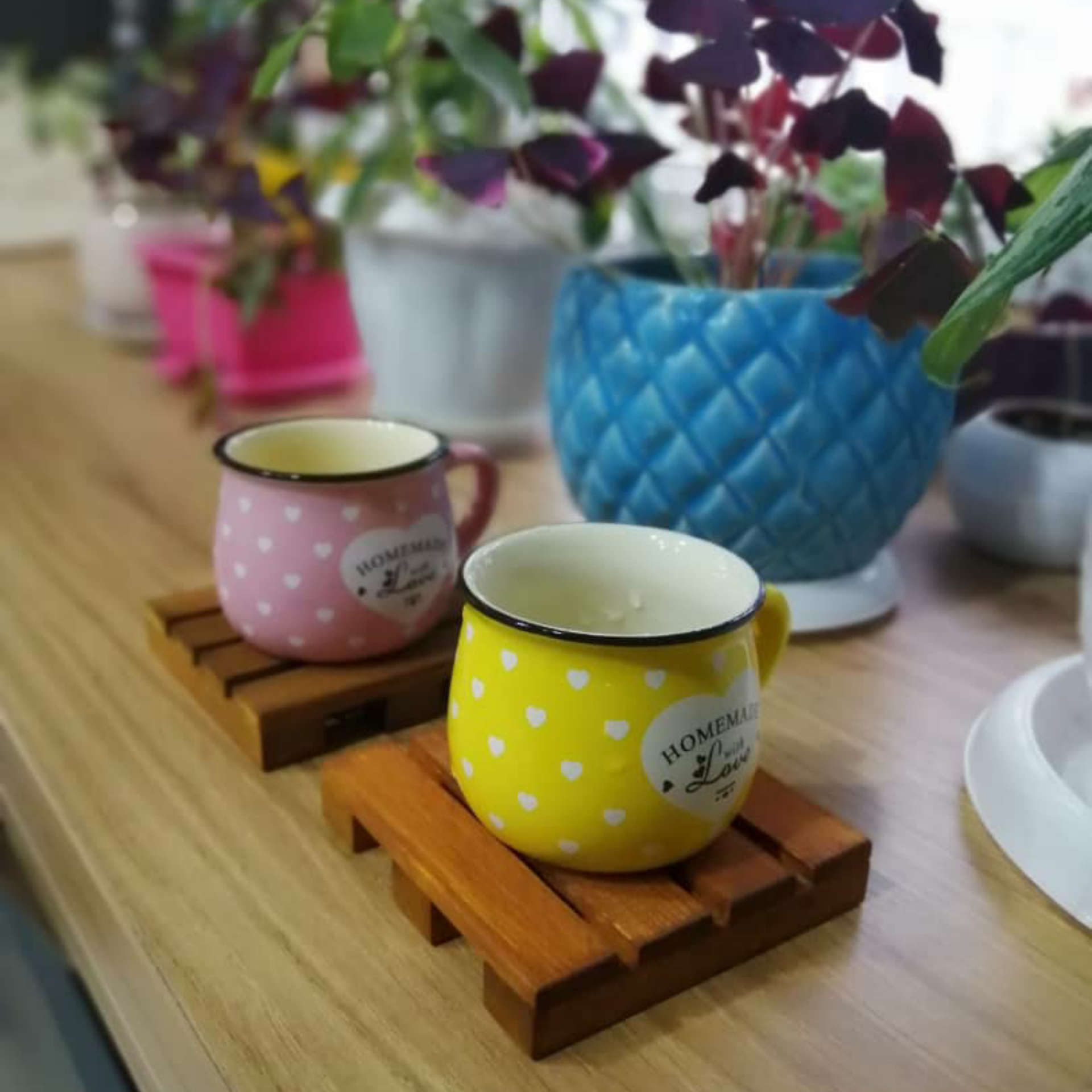 Paletten-Untersetzer für Getränke – Einzigartige Holzuntersetzer für Kaffee- & Teetassen (6er-Pack)