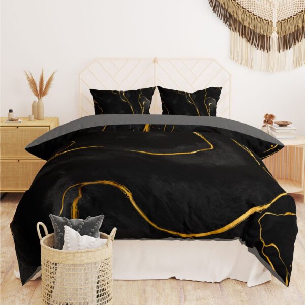 Exklusive Doppelbett-Bettwäsche – 6-teiliges Set