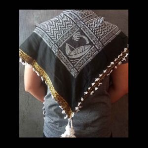 Premium Omani Shemagh – Traditionelle Baumwollkleidung, Komfort mit Goldbesatz