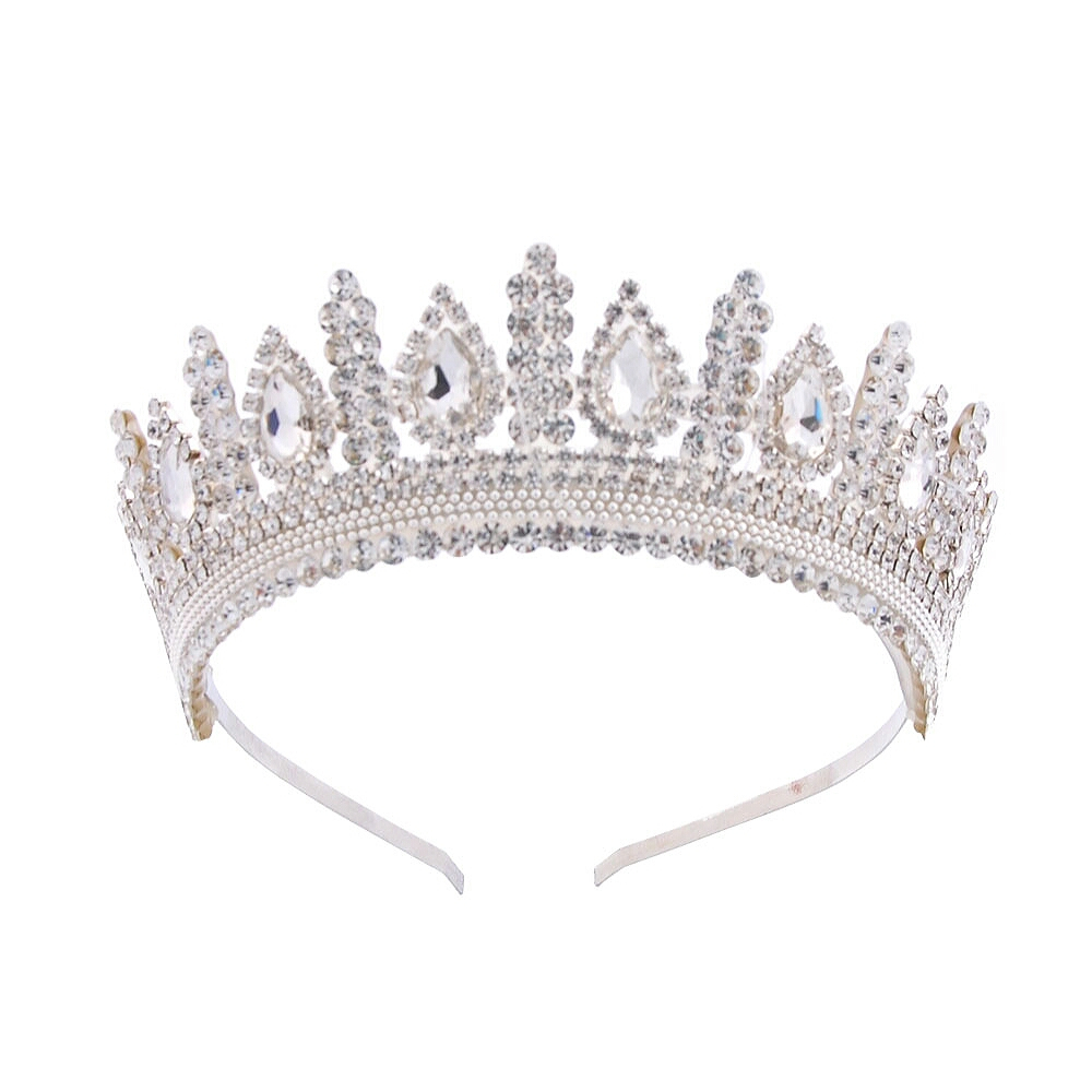Prinzessinnen-Stil Kristallkrone – Geeignet für Hochzeiten, Quinceañeras und Bälle