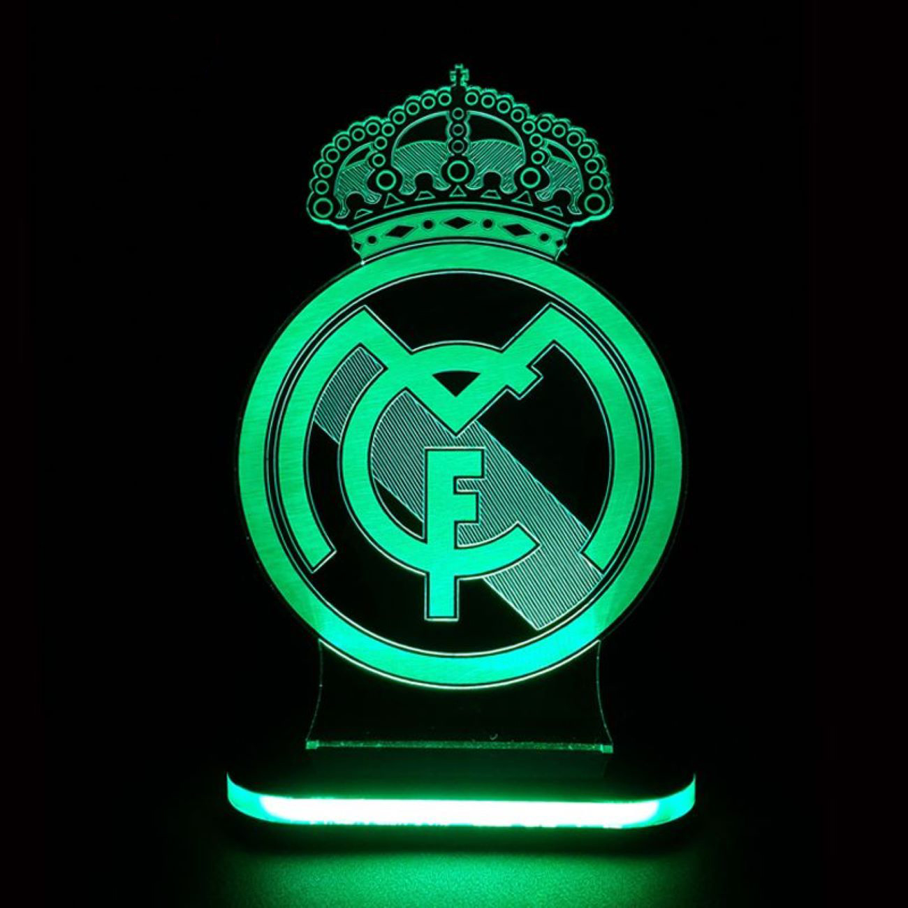 Nachtlicht mit Real-Madrid-Teamlogo-Design