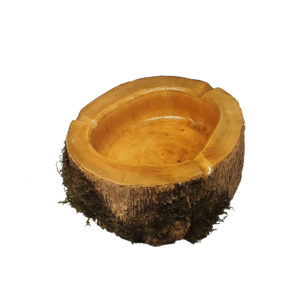 Natürlicher Holzscheit-Aschenbecher – Für traditionelle Teehäuser