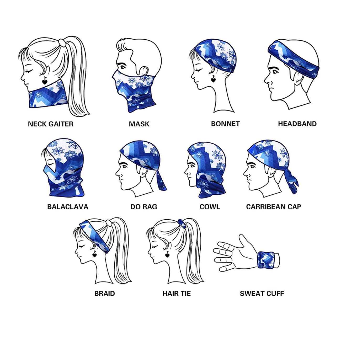 Dehnbarer & langlebiger Schlauchschal für alle Jahreszeiten – Ideal zum Layering & als Outdoor-Schutz