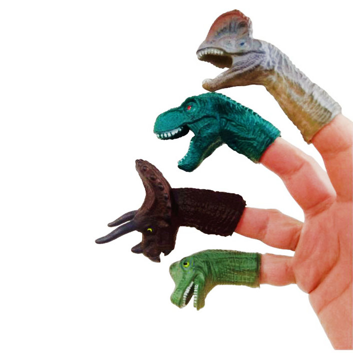 Spielzeug Dinosaurier Fingerpuppen – Kinder-Handpuppen, geeignet für Gruppenaktivitäten
