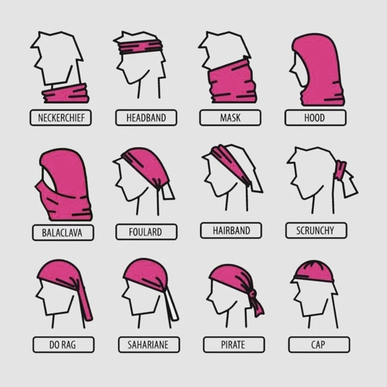 Schlauchschal für Motorradfahrer – Wind- und staubdicht