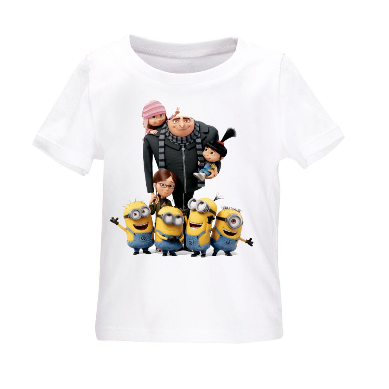 Ultrabequemes Kinder-T-Shirt aus 100 % Baumwolle – Minions-Design