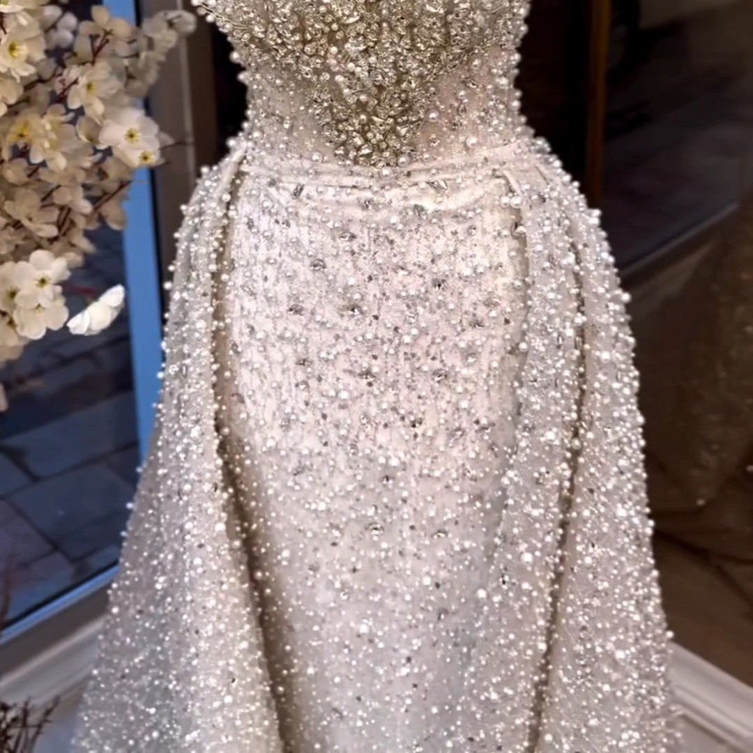 Damen Kristall Abendkleid – Glamourös & Elegant