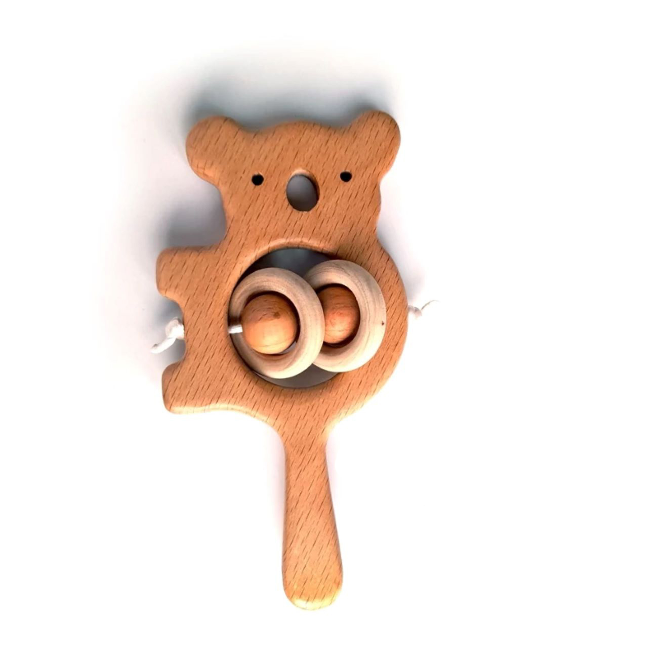 Koala Holz-Rassel – Perfektes Geschenk zur Babyparty oder Geburt