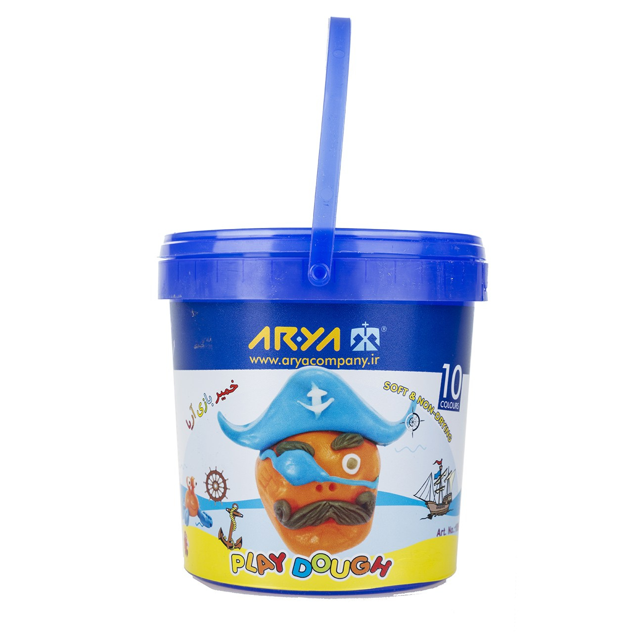 10-Farben-Knetmasse-Set – Aria Modell 1065, geeignet für Kinder