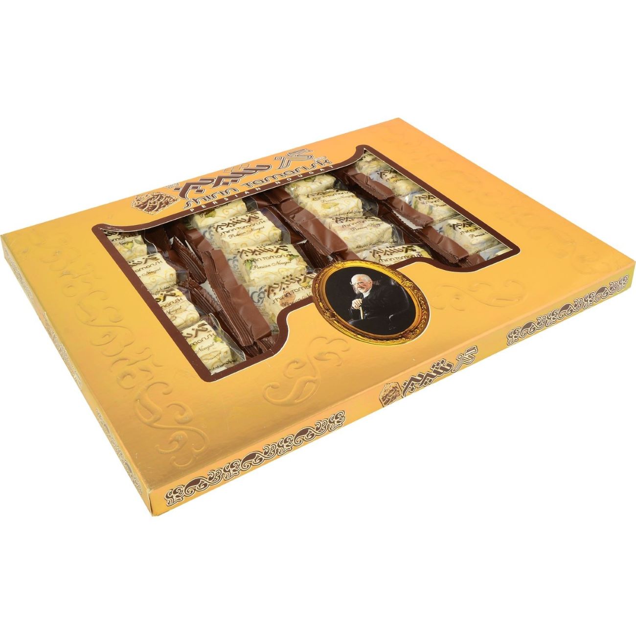 Shirin Gaz mit 28 % Pistazien & Mandeln – Persisches Nougat, 200 g (4x)