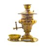 3-teiliges Messing-Kohle-Samowar-Set, Pichi-Modell