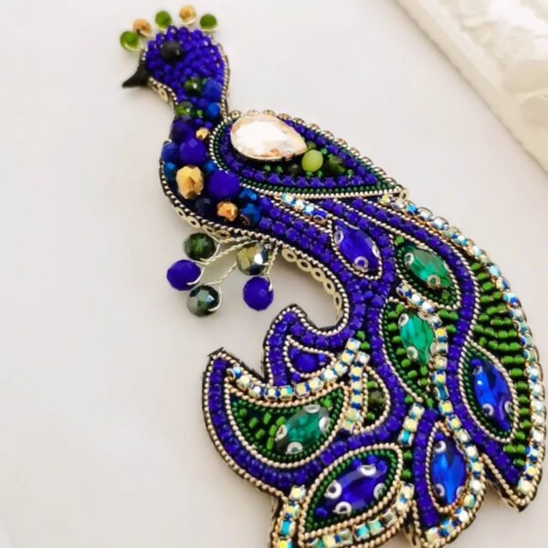 Beaded-Peacock-Brooch-A-Touch-of-Wild-Beauty-2