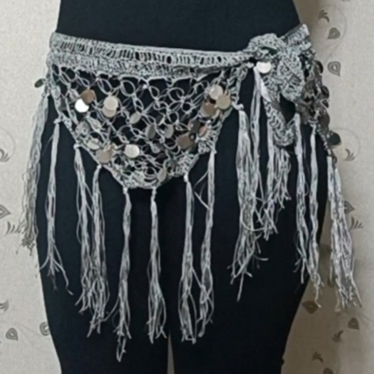 Bauchtanz-Gürtel – Münzenschal, Performance-Accessoire für Partys