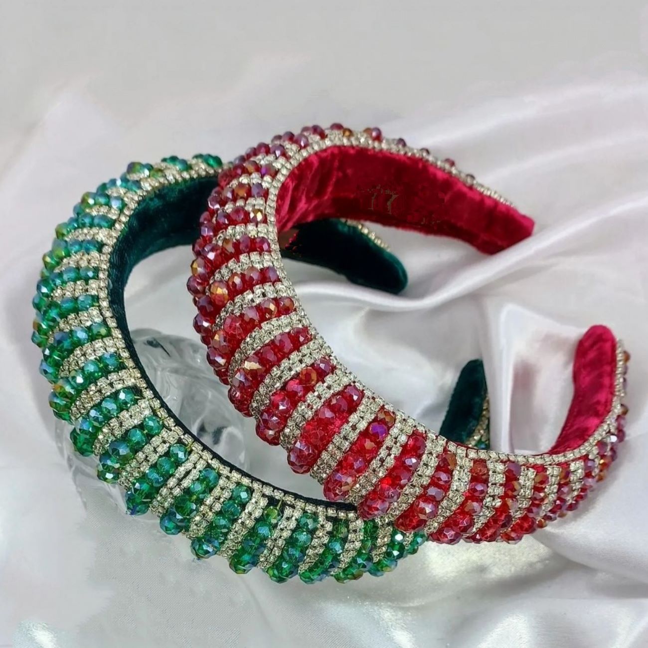 Kopfband mit Kristallperlen – Glanzvoller Look
