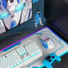 Dual-Mode-Gaming-Maus (kabellos & kabelgebunden), mit 10 Tasten & Ein/Aus-Schalter