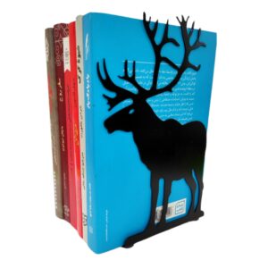 Elegante schwarze Hirsch-Buchstütze – Originelles Design, geeignet für naturinspirierte Räume