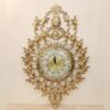 Elegant-Brass-Wall-Clock-with-Large-28cm-Dial-and-Gem-Accents-for-a-Touch-of-Vintage-Charm-1