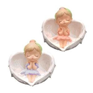Elegantes Figurenpuppenset – Dekoration & Geschenk mit Engel-Mädchen-Motiv (2 Stück)