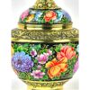 Emaillierte Bonbonniere – Blumen- & Vogelmotiv