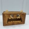 Fantasievolle Holz-Taschentuchabdeckung – Wütendes Monster-Design