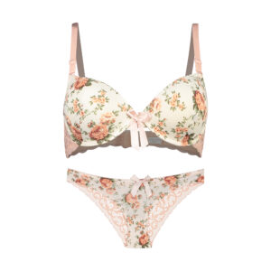 BH & String-Set mit festen Cups – Florales Design & bequemer Sitz