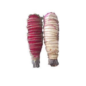 Florales Smudge-Set – Salbei und Rose, geeignet für Ruhe und Konzentration (4er-Pack)