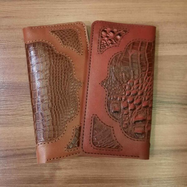 Hand-Stitched-Leather-Wallet-–-Vintage-Patterned-Bifold-for-Men-Women-4
