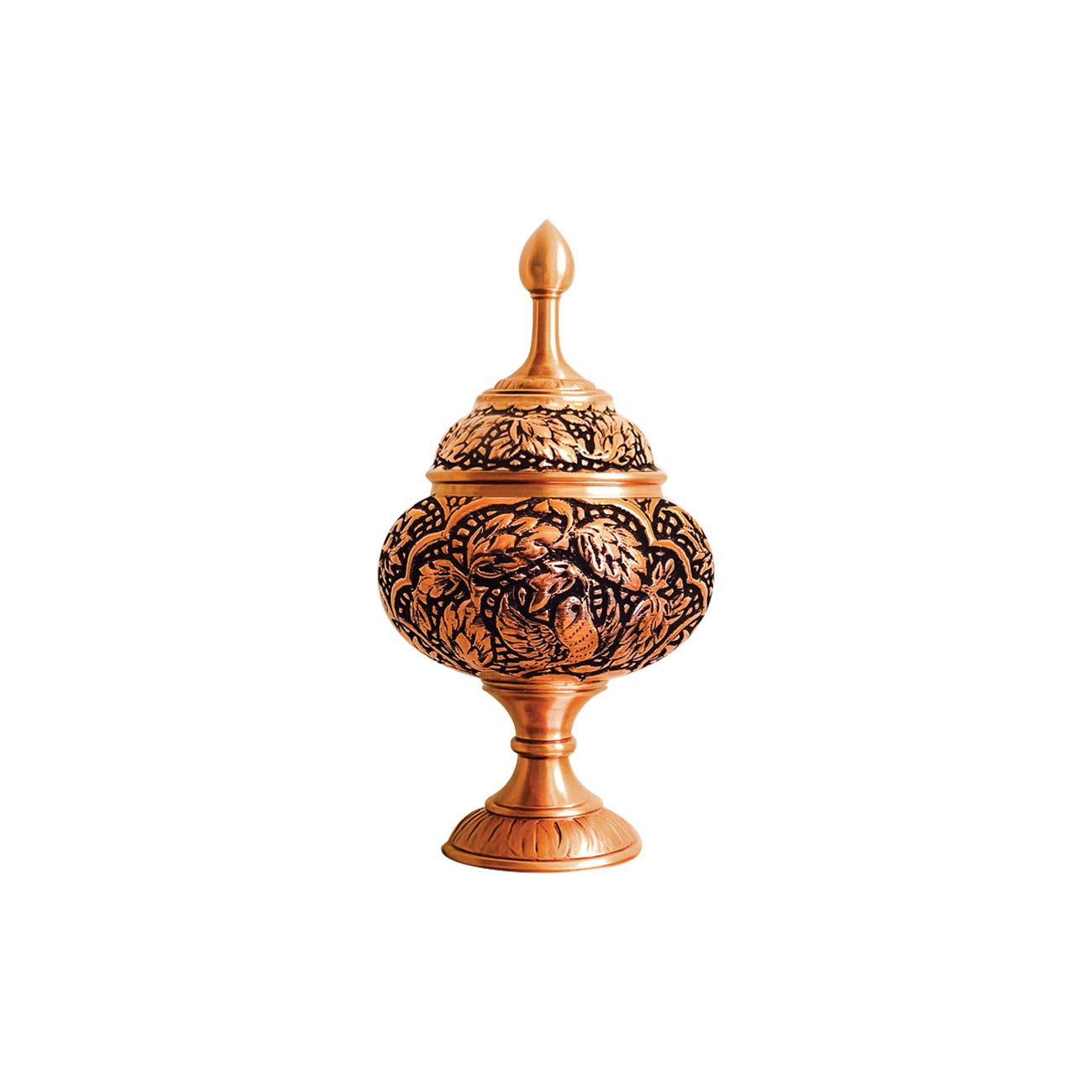 Handgefertigte Kupferbonbonniere mit Blumendesign – Exquisite Handwerkskunst