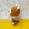 Handgefertigte gestrickte Hirschpuppe – Weiches und charmantes handgemachtes Spielzeug