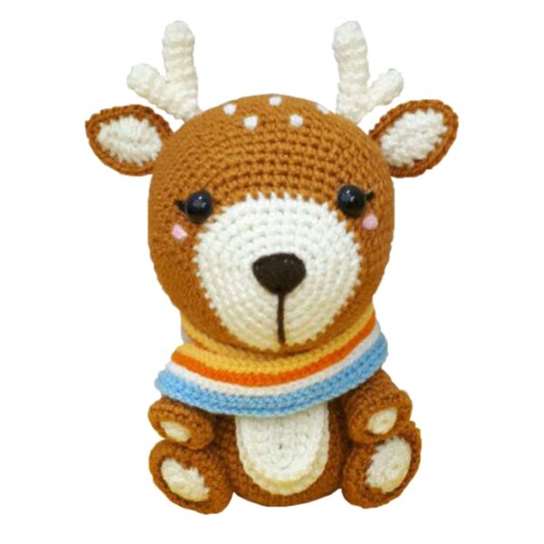 Handcrafted-Knitted-Deer-Doll-–-Soft-and-Charming-Handmade-Toy-3