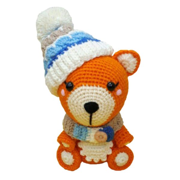 Handmade-Knitted-Fox-Doll-–-Soft-Plush-with-Detailed-Craftsmanship-2