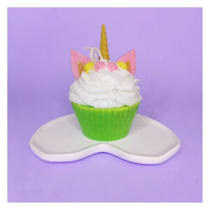 Handgemachte Einhorn-Cupcake-Kerze – Perfekt als Geschenk