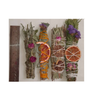 Kräuter-Smudge-Set zur Raumreinigung und Stimmungsaufhellung (4er-Pack)