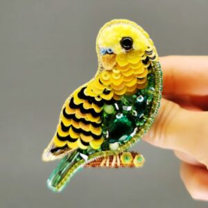 LoveBirds Brosche – von der Natur inspiriert