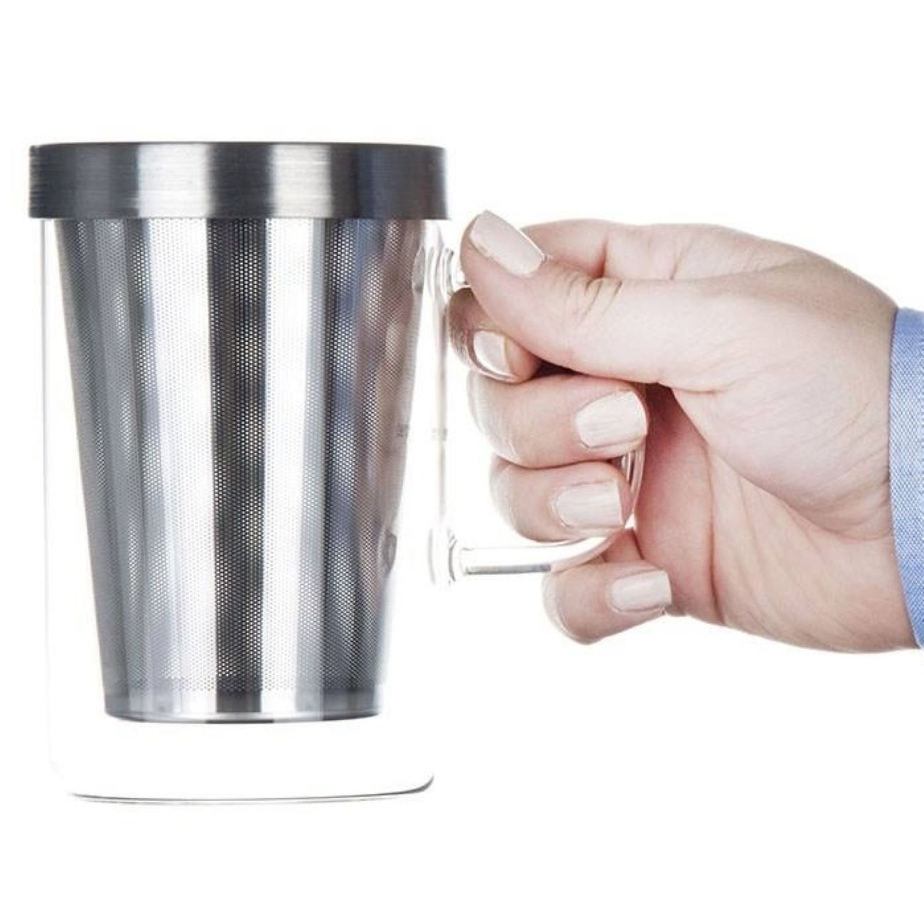 Minimalistischer und funktionaler Infuser-Becher für jede Persönlichkeit