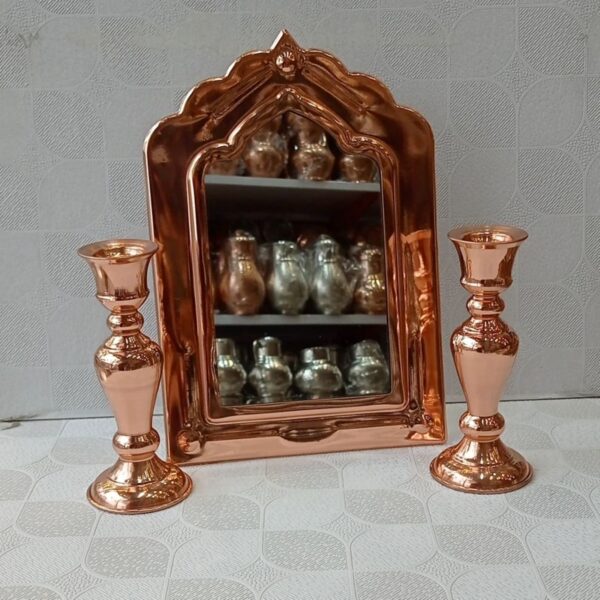 Nano-Coated-Copper-Mirror-and-Candle-Holder-Set