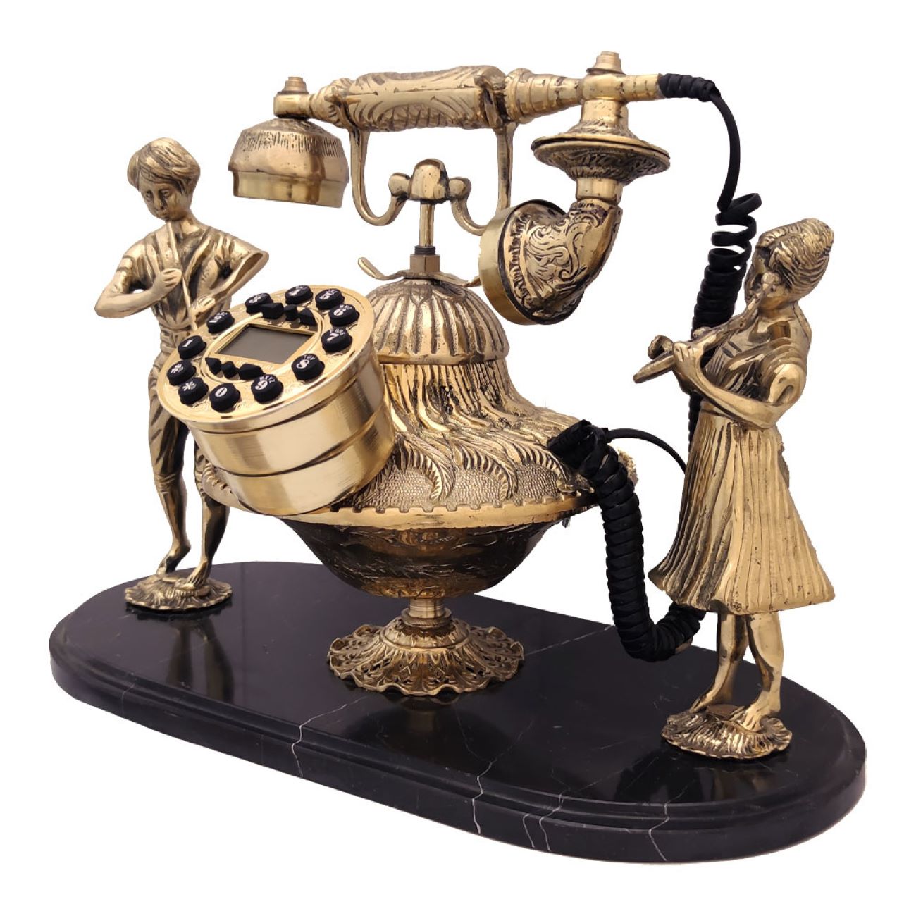 Altweltlicher Charme – Klassisches Messingtelefon für einen Hauch Geschichte, Musiker-Modell