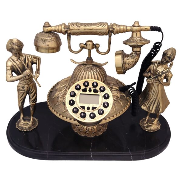 Old-World-Charm-Classic-Brass-Telephone-for-a-Touch-of-History-Musician-Model-2