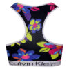 Gepolstertes Koza-Activewear-Set – Schwarzer floraler Sport-BH und Höschen, Modell 9109-1