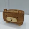 Verspielte Holz-Taschentuchabdeckung – Bären-Design