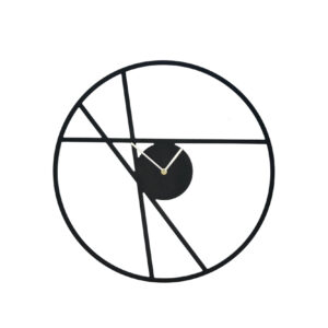 Elegante übergroße goldene Minimalismus-Wanduhr aus Metall – Für jeden Raum geeignet