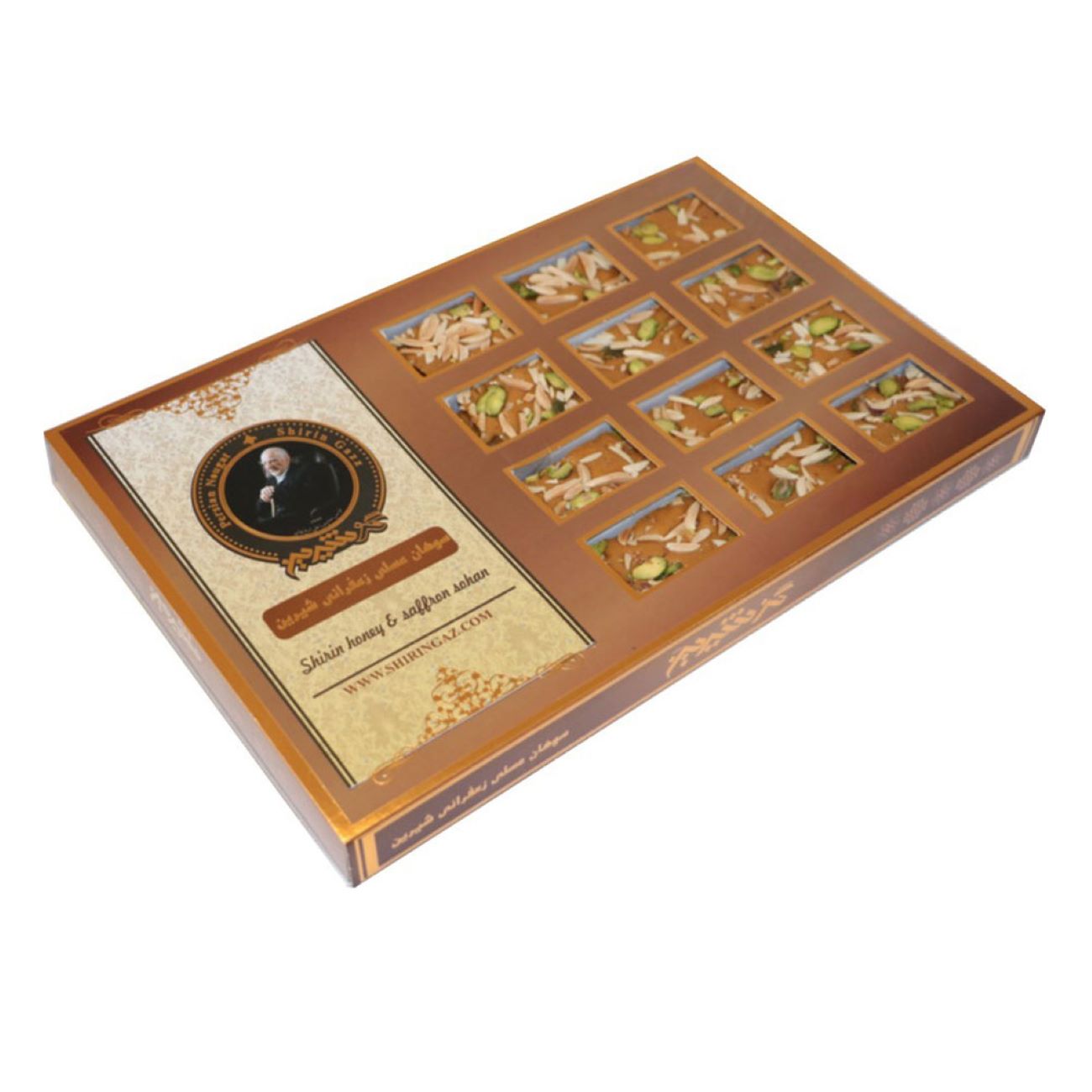 Sohan Asali mit Safran, Marke Shirin Gaz – 400 g (2x)